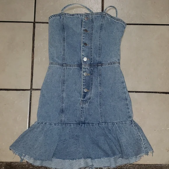 sister | Dresses | Denim Mermaid Short Dress | Poshmark